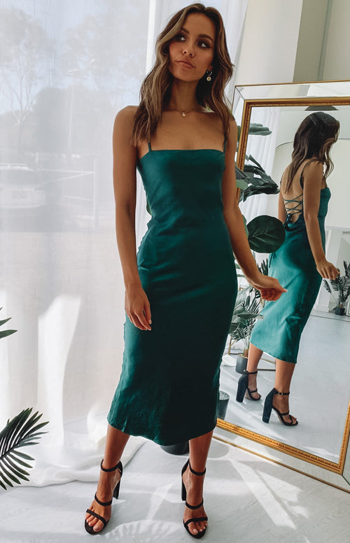 Amaryllis Dress Emerald – Beginning ...